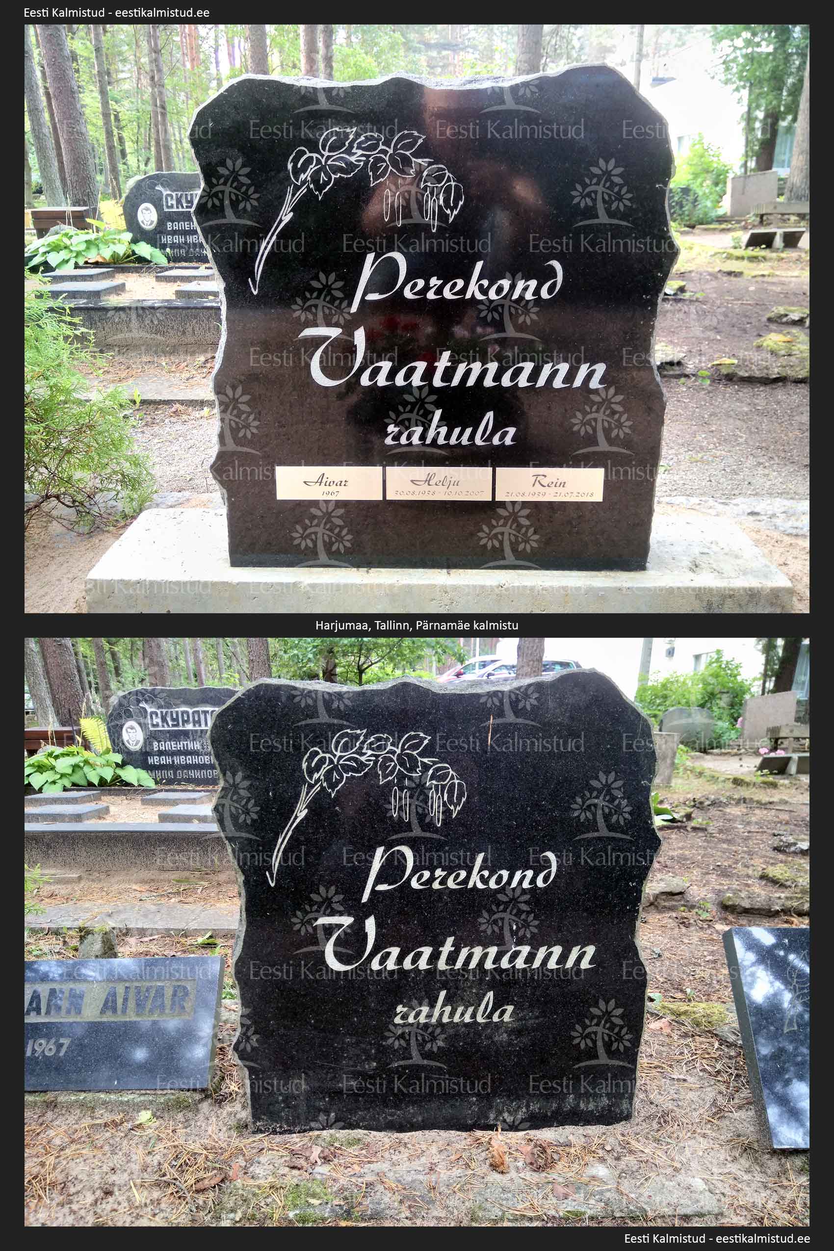 perekonna hauakivile nimede ja daatumite jaoks lahenduse leidmine, lasergraveeringuga alumiiniumplaadid